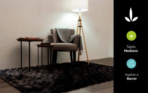 Livingreen Tapete para Sala de la colección Genova Color Negro 160 x 225 cm