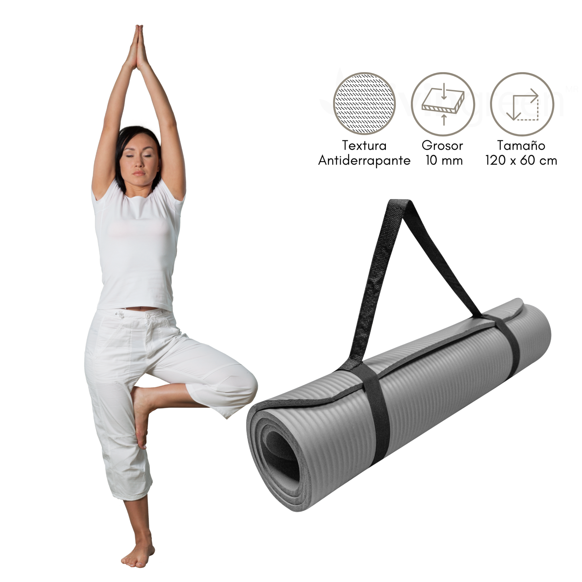 Tapete de yoga Premium 10 mm