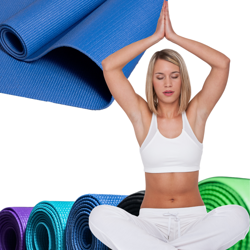 Mat de yoga de 4 mm - Azul