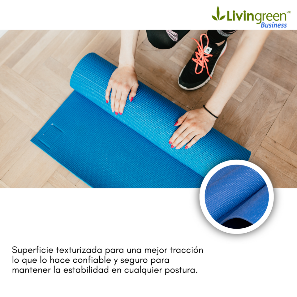 Tapete Yoga Pilates Fitness Ejercicio Portátil 3mm Grosor VERDE, FUNBU